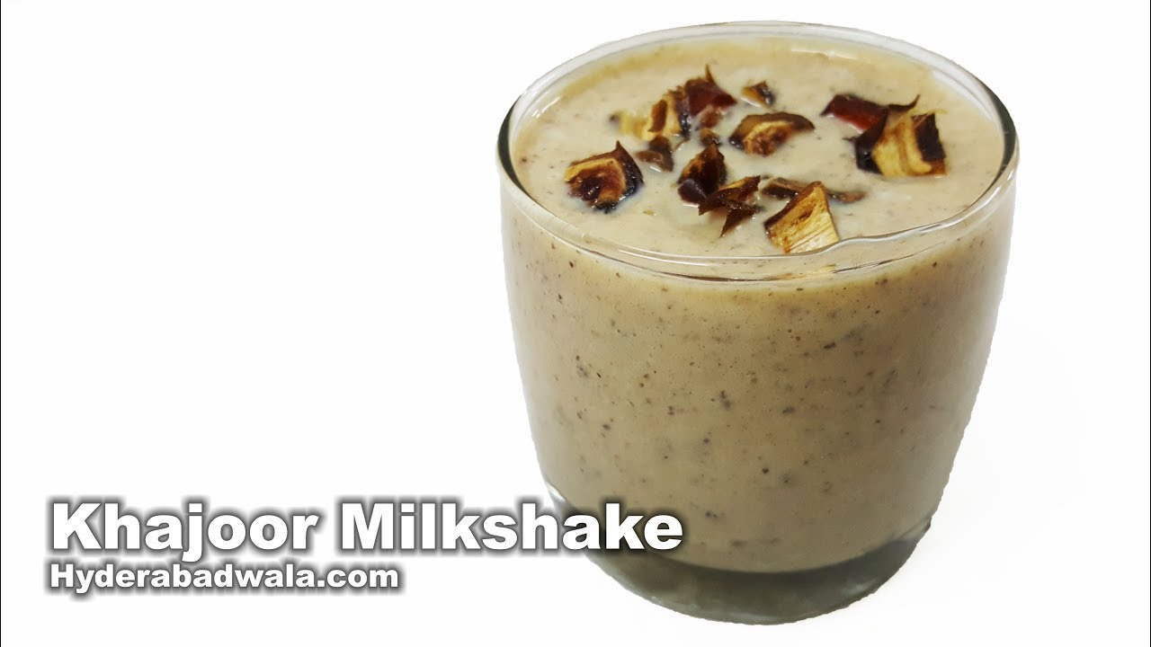 Khajoor Milkshake Recipe Video in Hindi Urdu How to Make Dates
