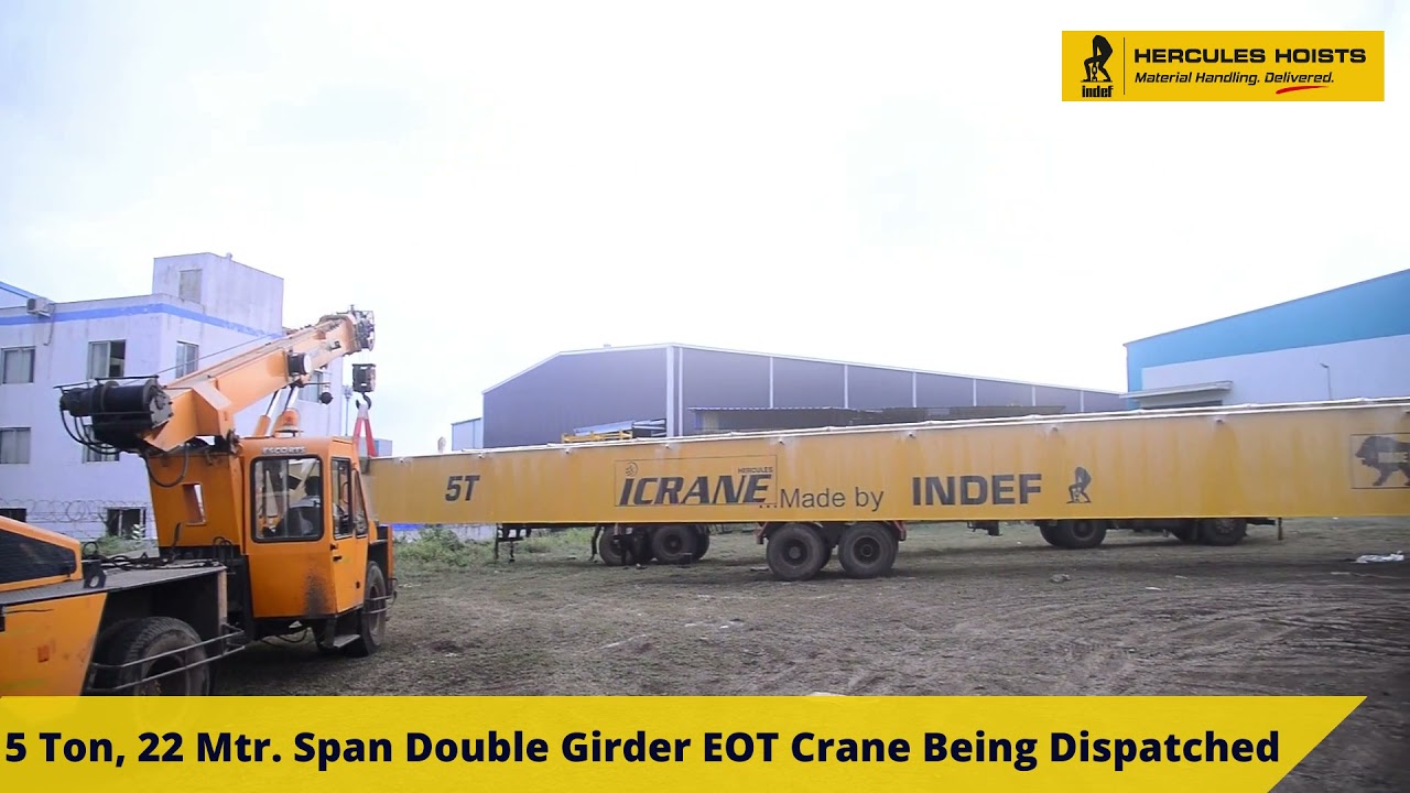Indef Make 5 Ton Double Girder EOT Crane Being Dispatched