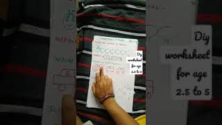 diy maths worksheet for kg kids . daily practice worksheet for age 2.5 to 5 years