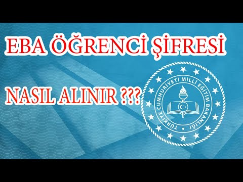 EBA Öğrenci Şifresi Nasıl Alınır ( Öğrenci - Veli )