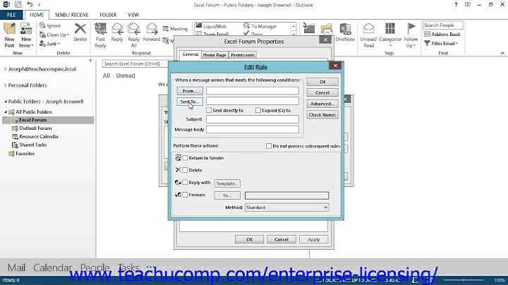 Microsoft Office Outlook Public Folders 10.3 Employee Group Training