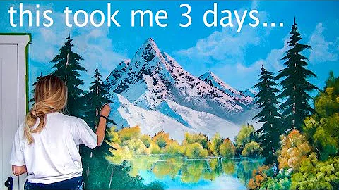FOLLOWING ANOTHER BOB ROSS TUTORIAL ON A BEDROOM W...
