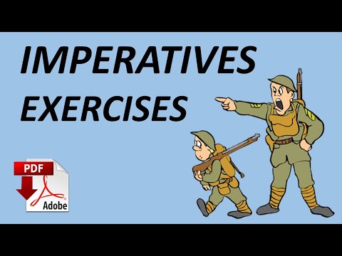 imperatives - exercises + PDF - basic English - Easy English Lessons