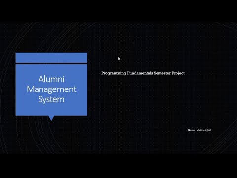 Python Beginners projects|Python OOP & File Handling Project | Alumni Management System Tutorial