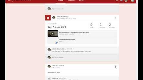 Rearrange Google Classroom Posts