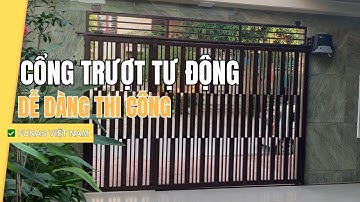 Cổng Trượt Tự Động Bình Định - Dễ Dàng Thi Công Lắp Đặt | ✅ Funas - Đà Nẵng