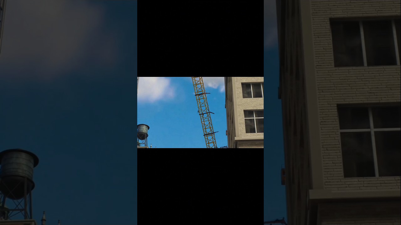 Spider-Man stops a Falling Crane!
