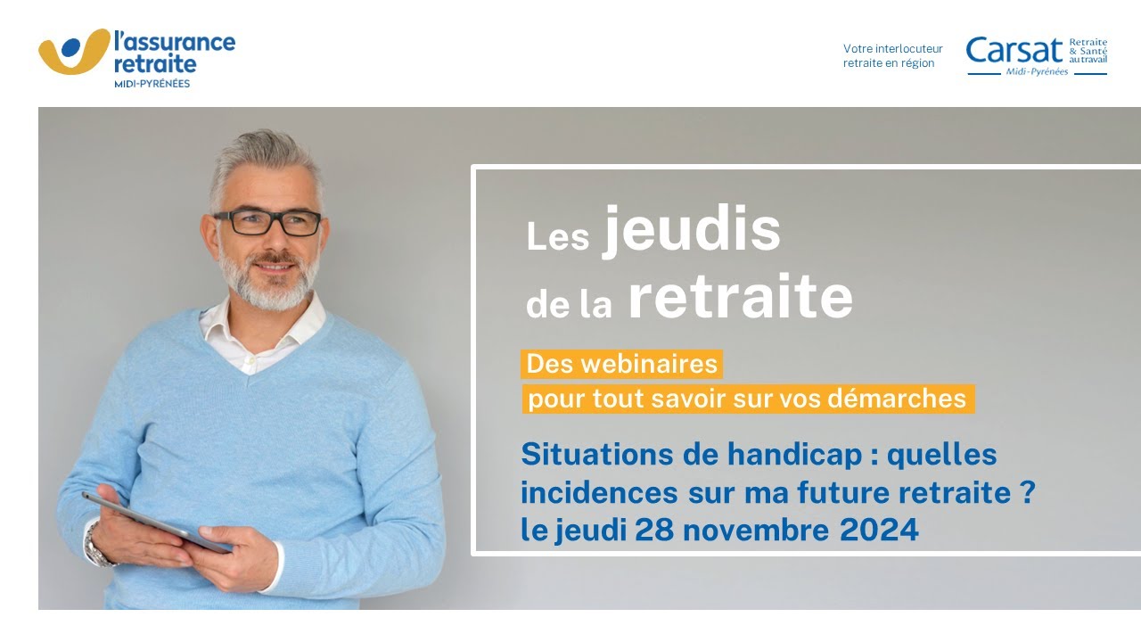 Situations de handicap : quelles incidences sur ma future retraite ?