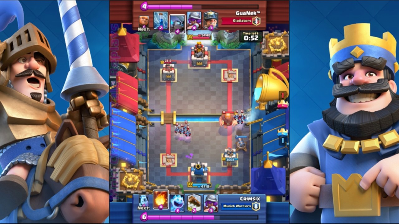 Clash Royale | Crimsix Vs GuaNek | Munich Warriors - Gladiators | 11# 30/3/17 Replay