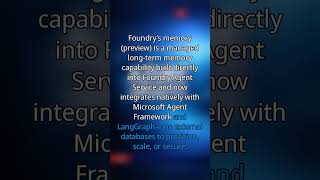 📋 Microsoft Foundry: Memory in Foundry Agent Service #Shorts