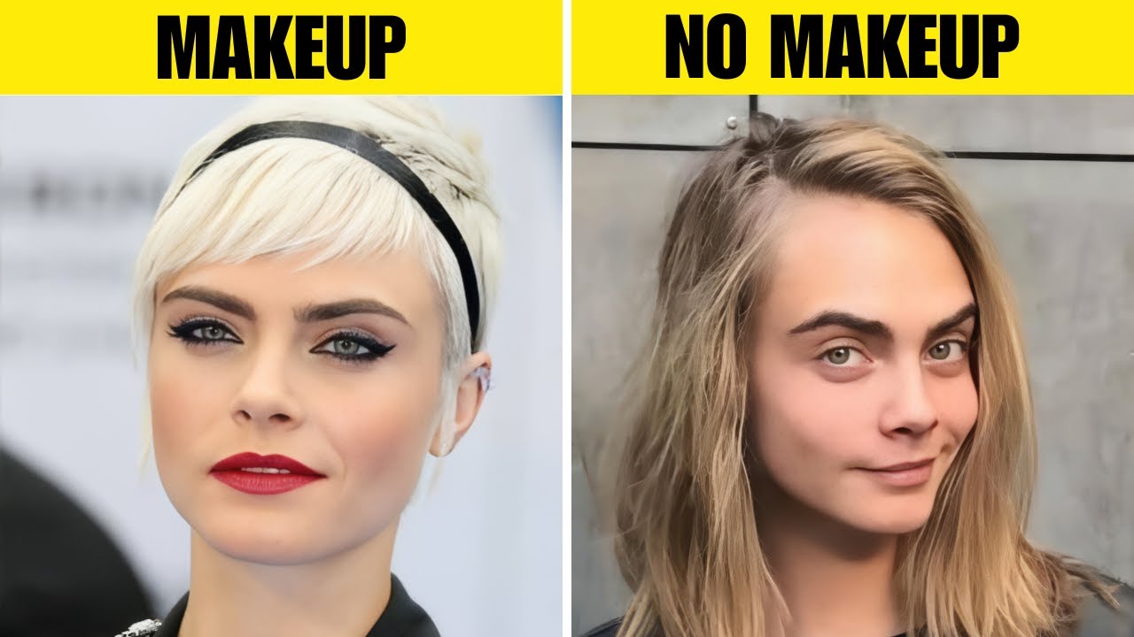 120  Celebs Who Look TOTALLY DIFFERENT Without Makeup!