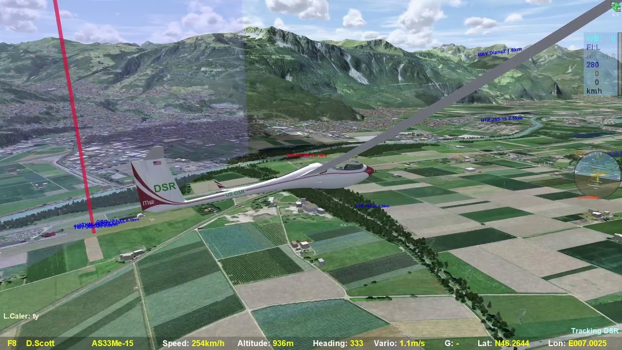 Condor3 live soaring race: 