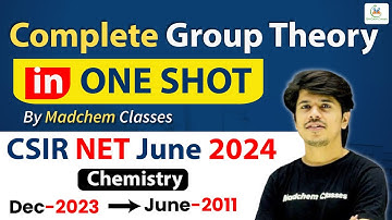 Group Theory in ONE SHOT for csir net chemical Science june 2024 | csir net chemistry classes