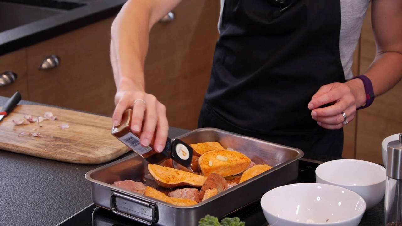 Freya Ross' Baked Chicken & Grown With Love Veg