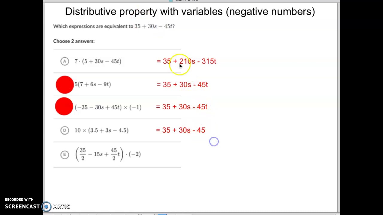 distributive-property-with-variables-negative-numbers-youtube