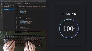 ASMR Programming - Dark Neumorphism Circle Loader - No Talking