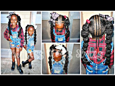 Girls Quick & Easy Hairstyle | Children's Natural Hair Care