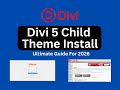 Divi Child Theme Install - Free Download
