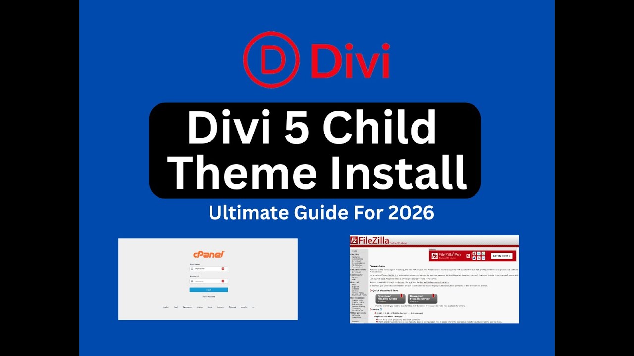 Divi Child Theme Install - Free Download