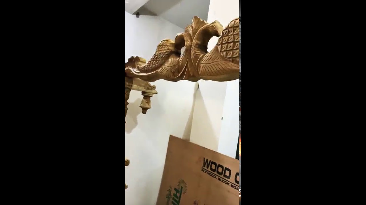 JH-03 Wooden swing/jhula carved from Saharanpur||