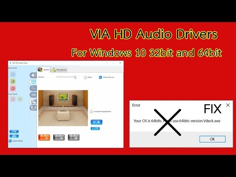VIA HD Audio Drivers For Windows 10 32bit and 64bit