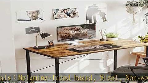 CubiCubi Computer Desk 40" Home Office Laptop Desk Study Writing Table, Modern Simple Style, Brown