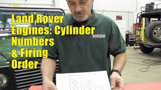 Cylinder Numbers and Firing Order of Various North American Spec Land Rover Engines