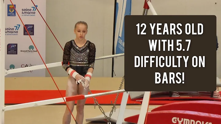Elena COLAS (FRA) - Barres - Uneven bars (5.7 D!!)...