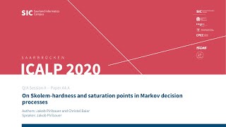 A4.A — On Skolem-hardness and saturation points in Markov decision processes