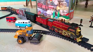 ASMR STEAM TRAIN MODEL - UNBOXING Vintage Steam Train Model With Smoke Effect - Steam Train Model