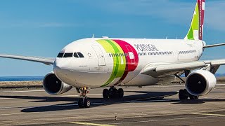 AWESOME A330-200 CLOSEUP TAKEOFF at Madeira Airport