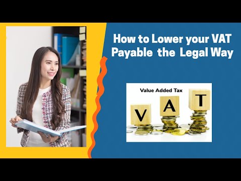 Video: How To Reduce VAT Tax