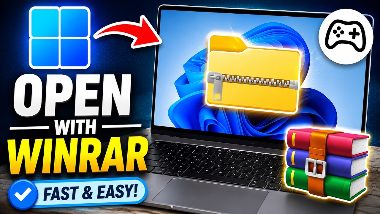 How To Extract And Install ZIP File Game With Winrar? - YouTube