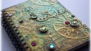 Steampunk Mixed Media Journal Cover Tutorial