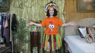 HooLing 4-Piece Thanksgiving Turkey Costume Set for Women - Halloween Costume Idea