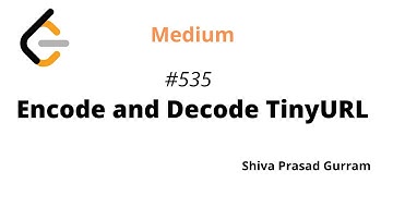 Encode and Decode TinyURL | Leetcode 535 | Hashing | Java