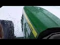 Odhŕnanie snehu (menšie problémy) |John Deere 6930 Premium| Snow Plowing