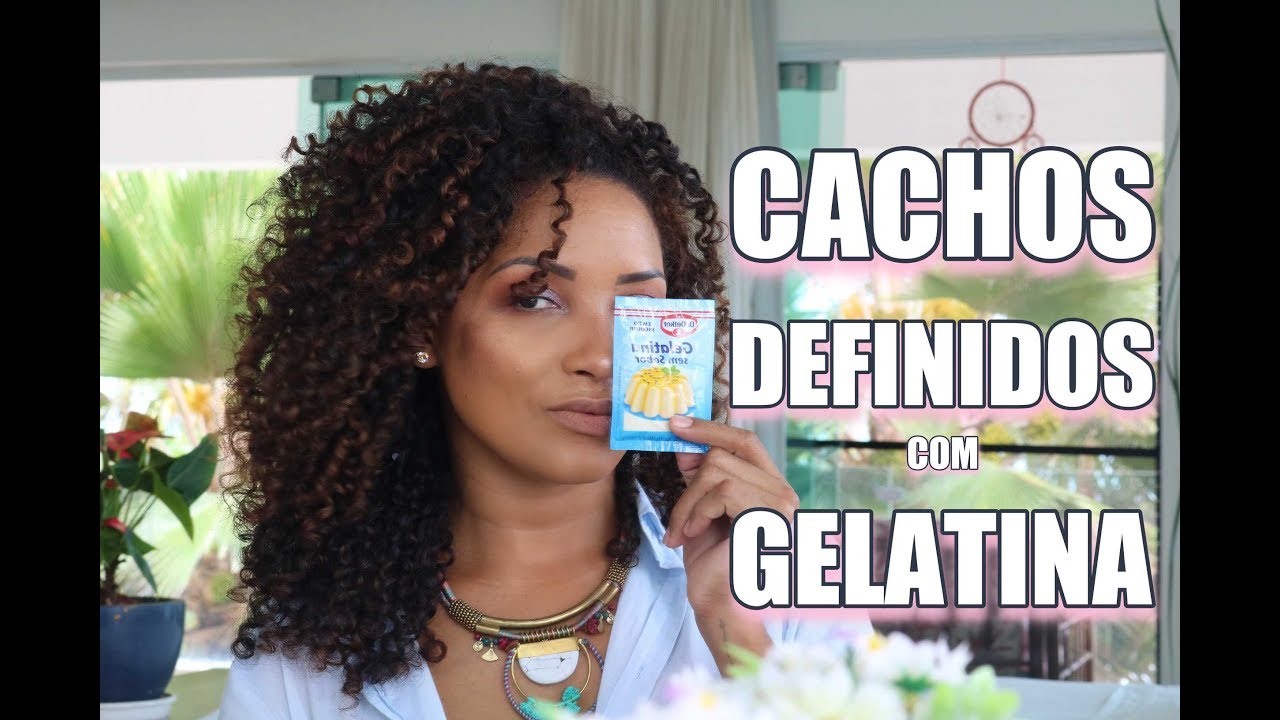 CACHOS SUPER DEFINIDOS usando gelatina incolor - por GILL VIANNA