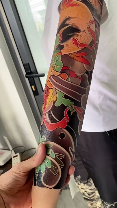 Ancient Japanese full sleeve tattoo
