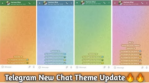 Telegram New Feature 🔥|| Telegram chat theme kaise change kare || How to Change Telegram Theme