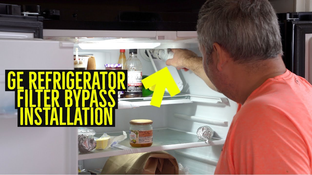 Ge refrigerator filter bypass installation video gfe26jgmtfbb youtube