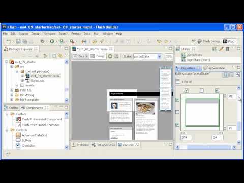 Flex in a Week :: v4 09 Using Constraints to control Component layout