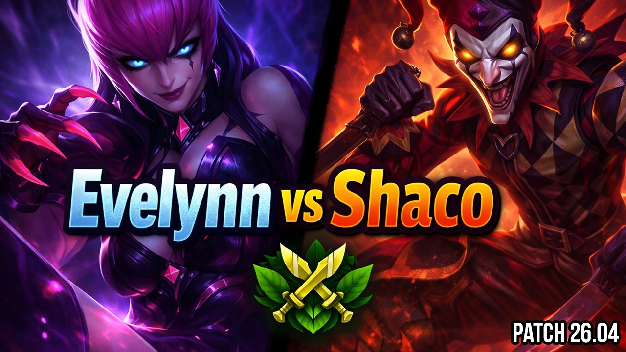 Evelynn Jungle vs Shaco - Gold 2 LAS Patch 26.04