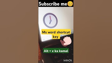 Clock ⏰ symbol shortcut key in Ms word #tech #msword #shortcutkeys