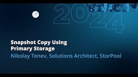 Snapshot Copy Using Primary Storage | Nikolay Tenev