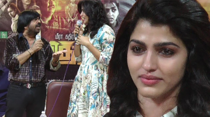 Dhansika crying Video | T.Rajendar VS Dhanshika heavy Argument in Vizhithiru Movie Press Meet