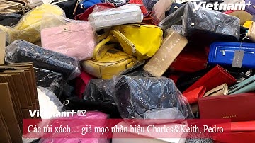 Toàn cảnh buổi tiêu hủy các sản phẩm thời trang giả mạo