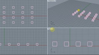 Array Rectangular tool using 3D Design - Peak Designer  #rhinoceros #matrix #cad #jwellery #easy