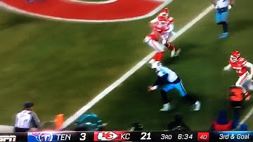 Marcus Mariota Wild Touchdown pass to himself | Titans vs Chiefs wild card playoffs | NFL