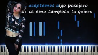 Kim Loaiza - Enamorarme | Piano Cover | Karaoke Letra chords